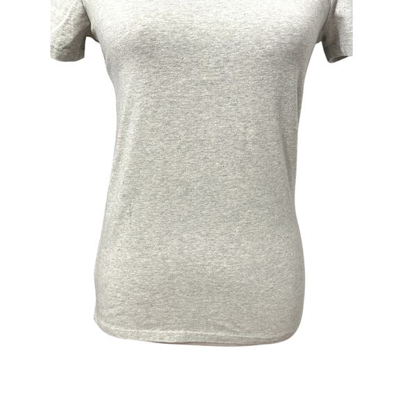 Melrose And Market Womens T-Shirt Gray Short Sleeve Cut Out Back Crew Neck M New - Picture 3 of 8